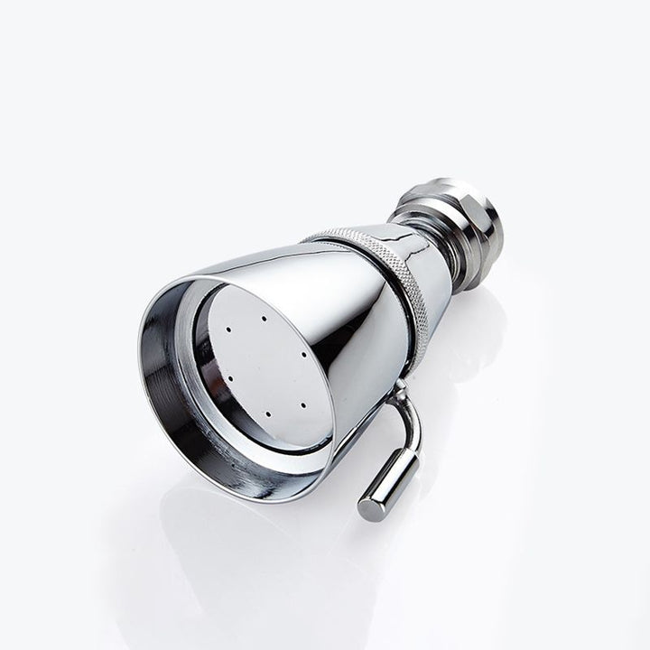 Stornfield | Round shower head made of stainless steel in silver wall-mounted shower head