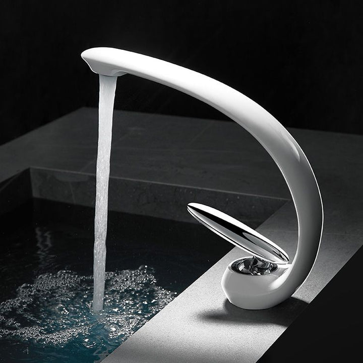 Stornfield | Single Handle Waterfall Bathroom Basin Faucet in Brass