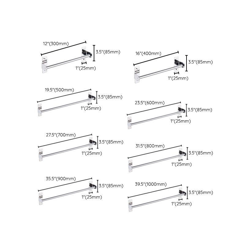 Stornfield | 3-piece Stainless Steel Bathroom Accessory Set Modern Chrome Object Stand