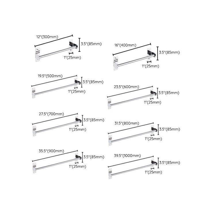 Stornfield | 3-piece Stainless Steel Bathroom Accessory Set Modern Chrome Object Stand