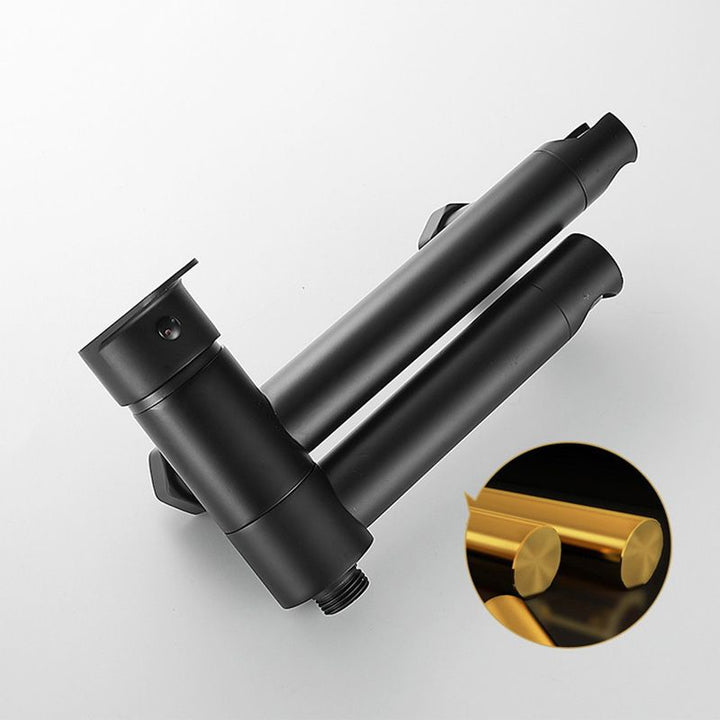 Stornfield | Modern Bath Rim Wall-Mounted Single Handle Bathtub Faucet with Hand Shower