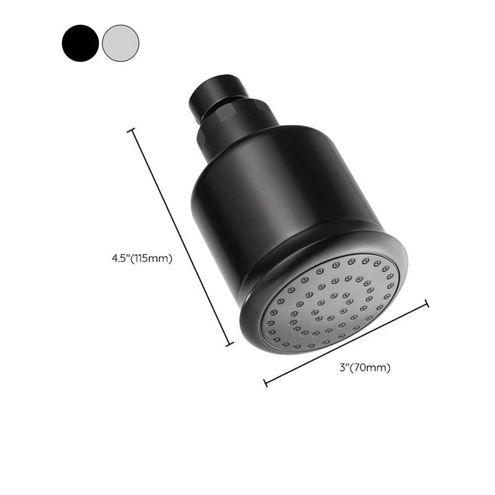 Stornfield | Round shower head made of stainless steel in silver wall-mounted shower head