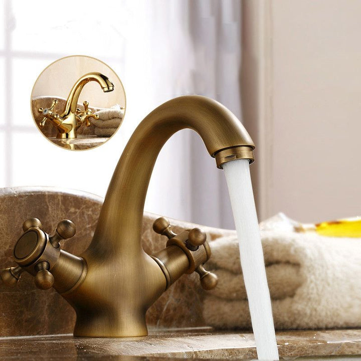Stornfield | Industrial Widespread Two-Handle Cross Faucet