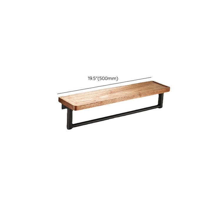 Stornfield | Wood and Aluminum Bath Accessory Set Black Bathroom Accessory Kit