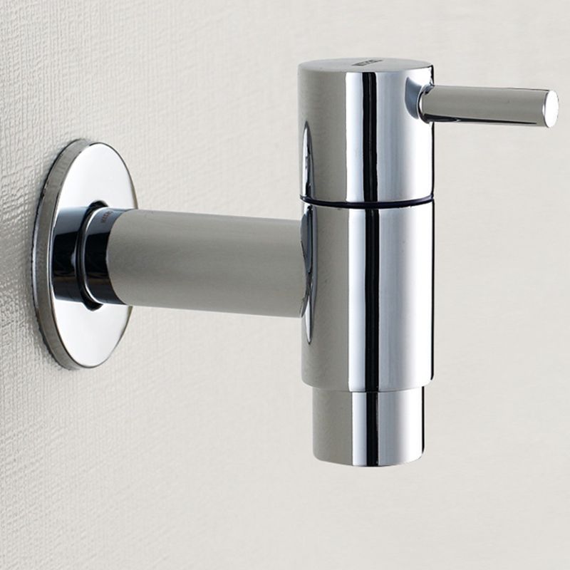 Stornfield | Contemporary Wall-Mounted Bathroom Faucet Single Hole Low Arc Solid Brass Circular Faucet