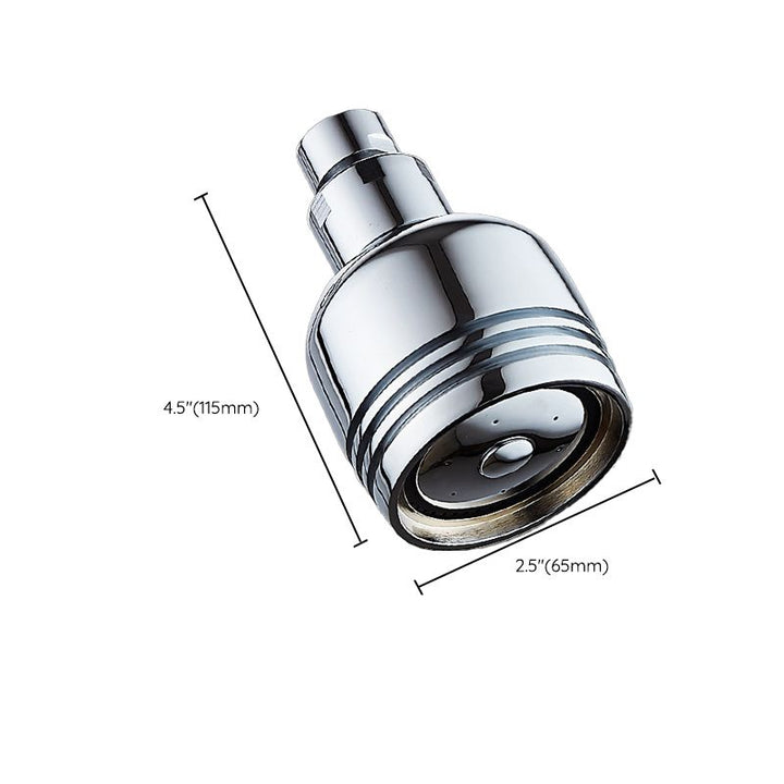 Stornfield | Round shower head made of stainless steel in silver wall-mounted shower head