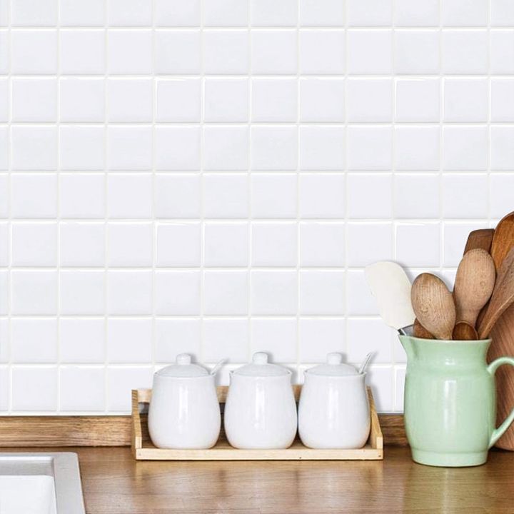 Stornfield | Waterproof Self-Adhesive White Mosaic Tiles for Kitchen Backsplash
