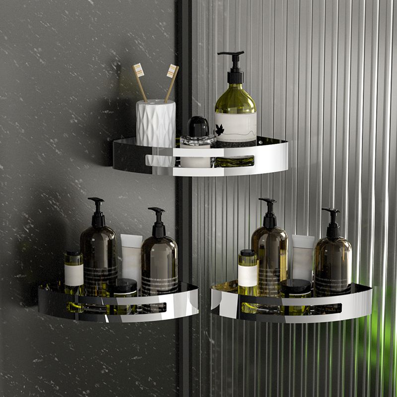 Stornfield | Polished Chrome Modern Bathroom Accessory Set Stainless Steel Triangular Bath Shelf
