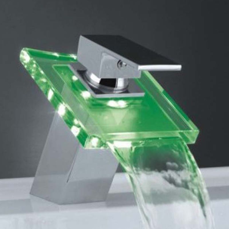 Stornfield | 1-Lever Vanity Faucet 1-Hole Copper Basin Tap with LED Light