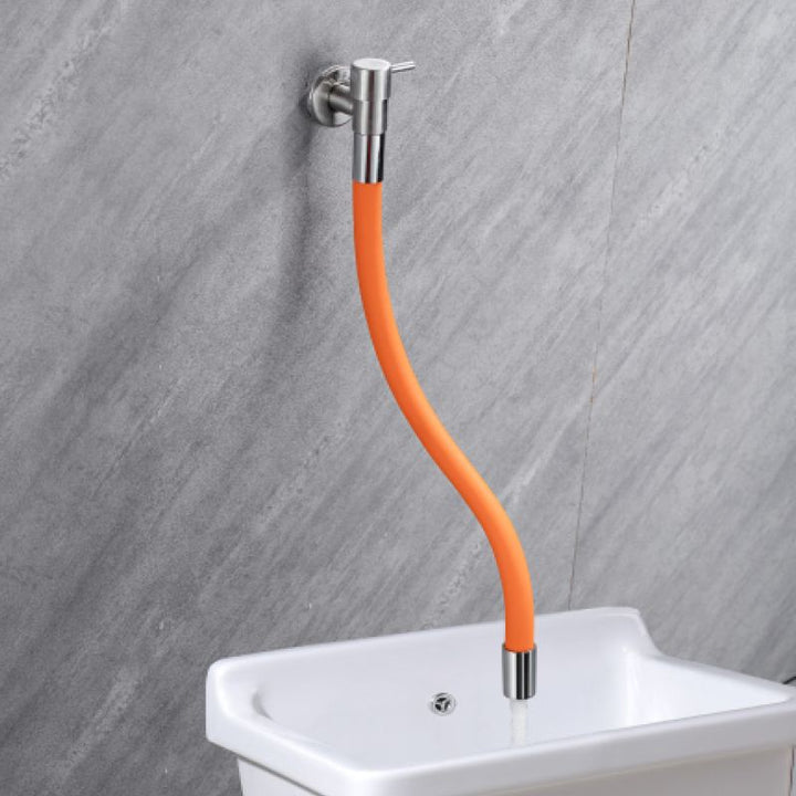 Stornfield | Contemporary Wall Mounted Bathroom Faucet with Stainless Steel Lever Handles