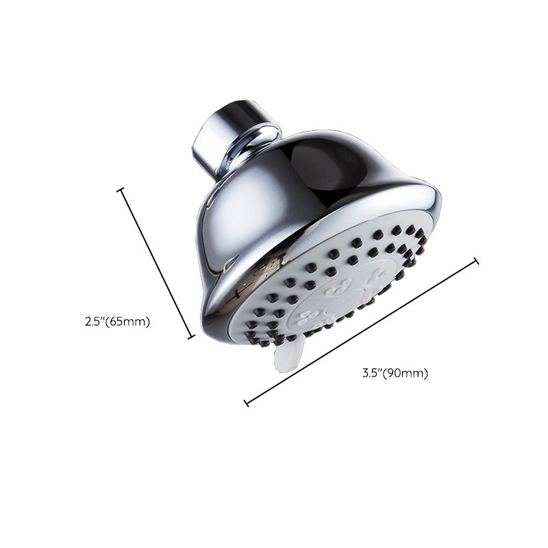 Stornfield | Round shower head made of stainless steel in silver wall-mounted shower head