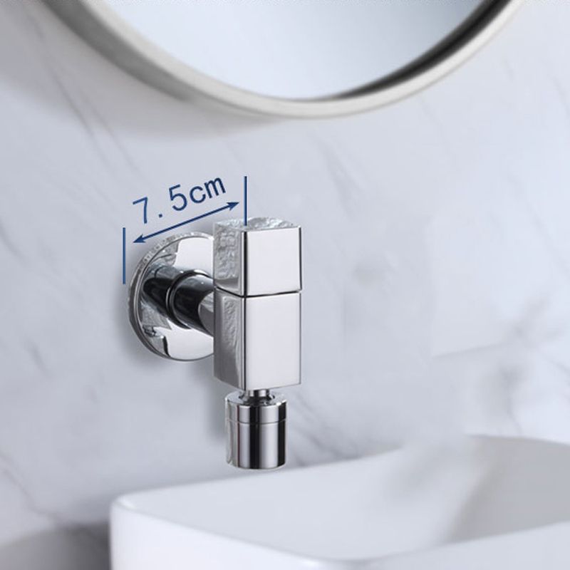 Stornfield | Contemporary Wall Mounted Bathroom Faucet with Knob Handle, Solid Brass, Round Spout