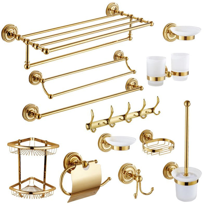 Stornfield | Traditional Gold Bathroom Accessories Copper Bathroom Set