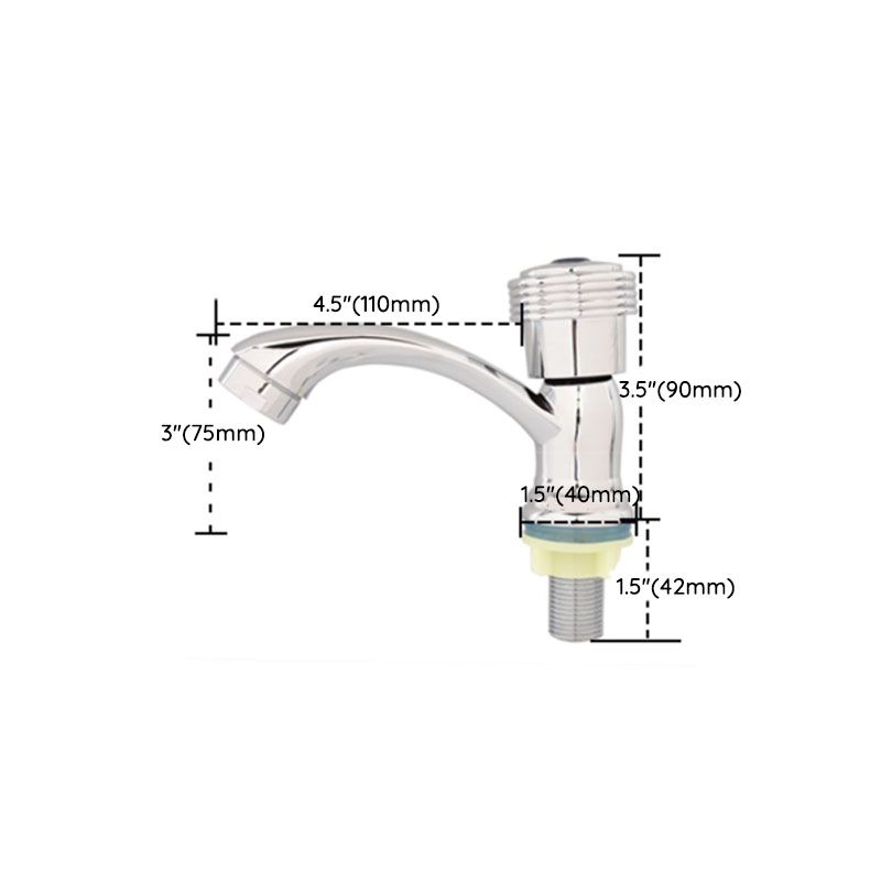 Stornfield | Modern Bathroom Faucet with Chrome Knob Handle and Basin Faucet with Water Hose