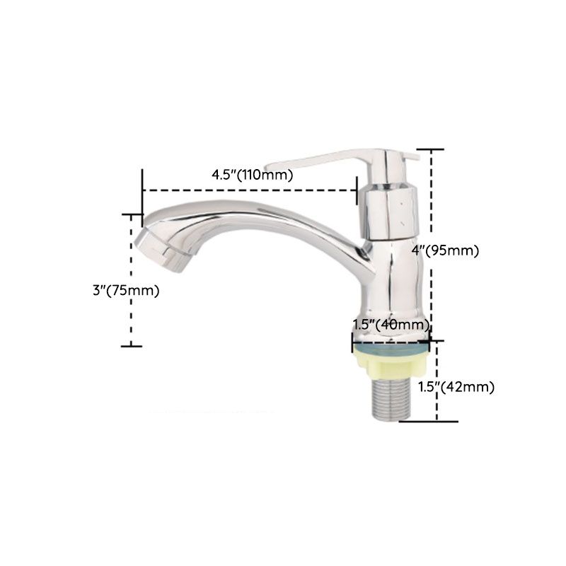 Stornfield | Modern Bathroom Faucet with Chrome Knob Handle and Basin Faucet with Water Hose