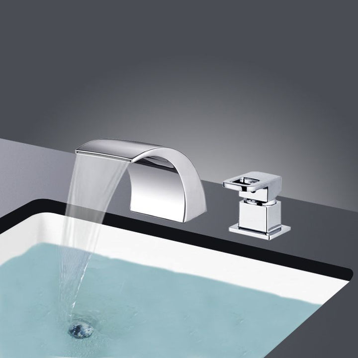 Stornfield | Modern Brass Roman Bathtub Faucet Waterfall Spout Bathtub Faucet