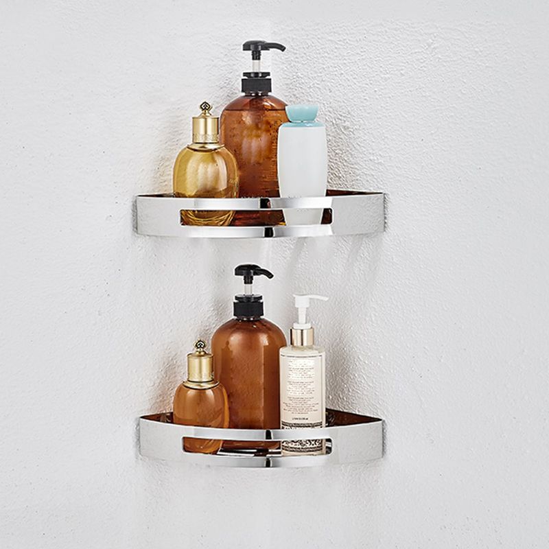 Stornfield | Polished Chrome Modern Bathroom Accessory Set Stainless Steel Triangular Bath Shelf
