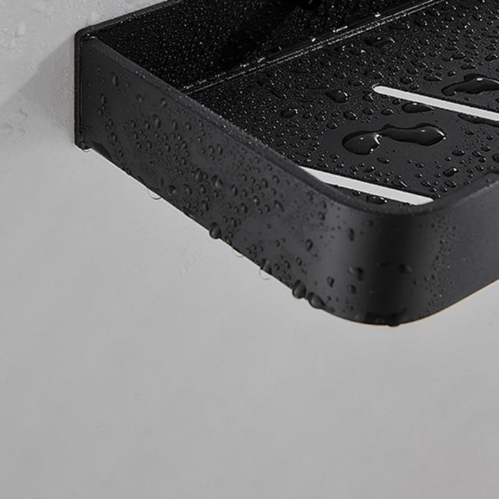 Stornfield | Modern Matte Black Bathroom Set 1/2 - Piece Stainless Steel Bathroom Shelf