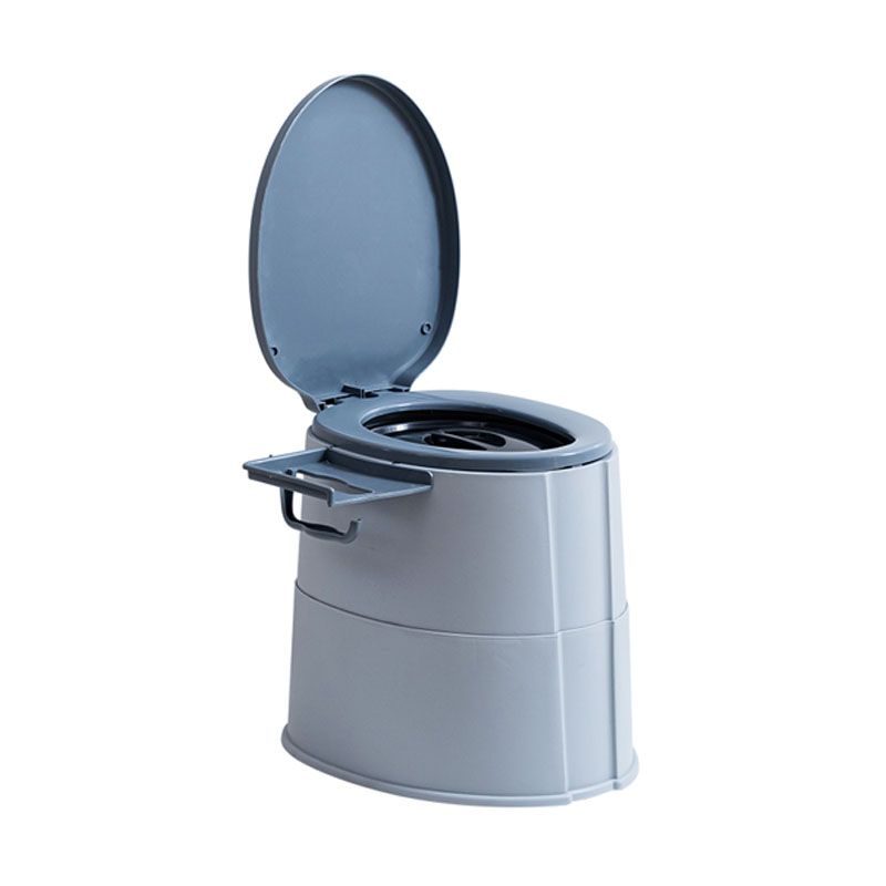 Stornfield | Modern Flush Toilet Plastic Round Floor Mounted Toilet Bowl for Bathroom
