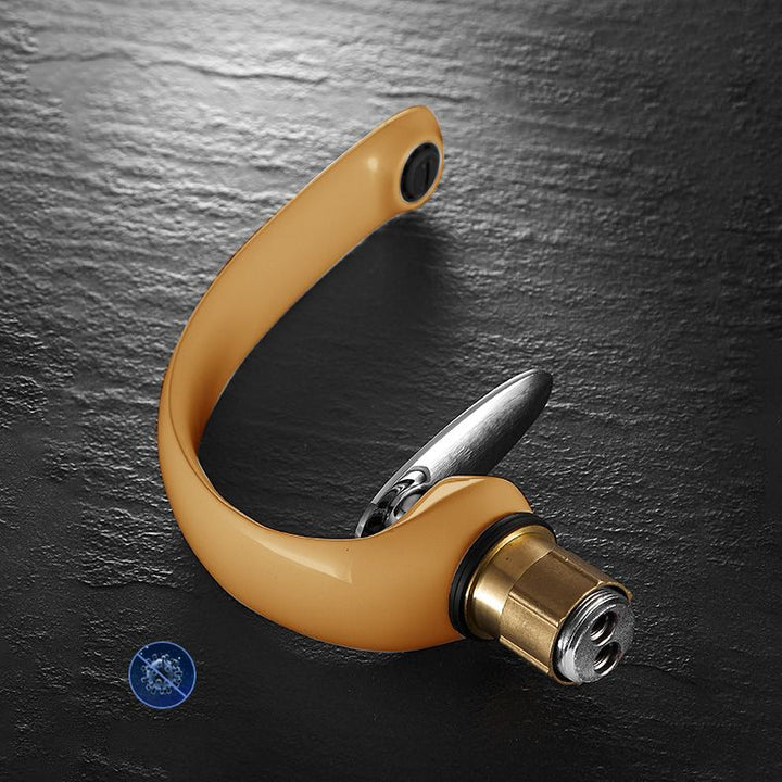 Stornfield | Single Handle Waterfall Bathroom Basin Faucet in Brass