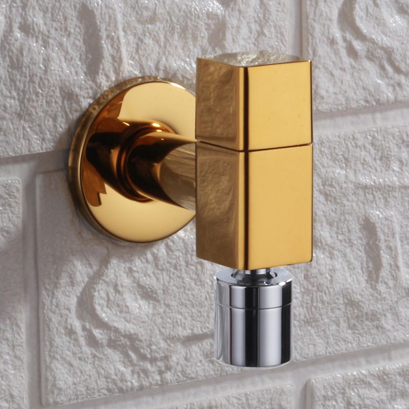 Stornfield | Contemporary Wall Mounted Bathroom Faucet with Knob Handle, Solid Brass, Round Spout