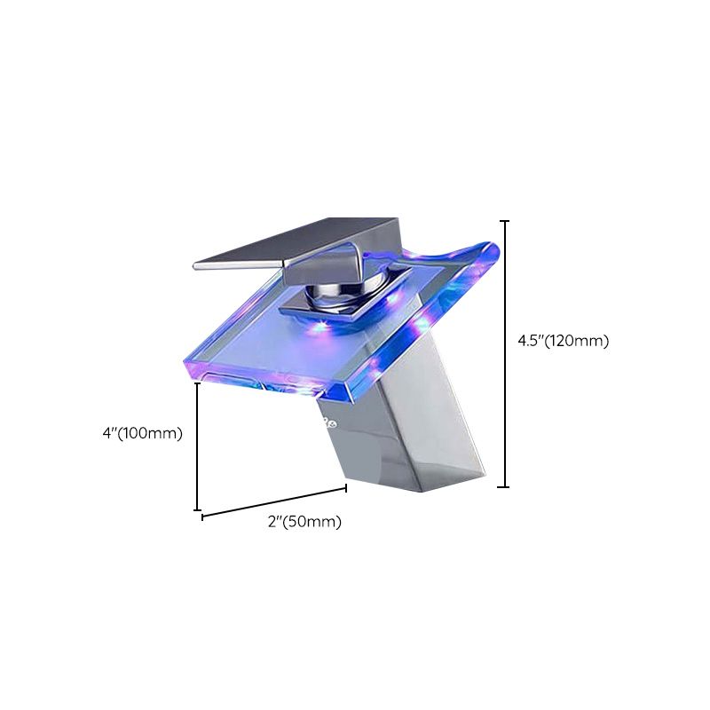 Stornfield | 1-Lever Vanity Faucet 1-Hole Copper Basin Tap with LED Light