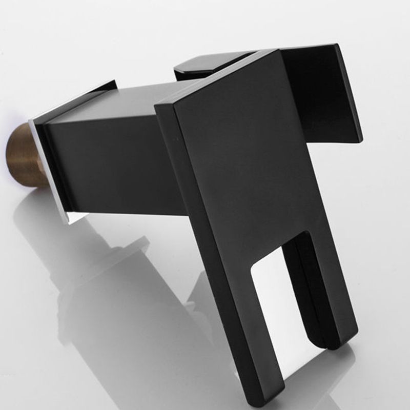 Stornfield | Modern Sink Faucet with Brass Lever Handles LED Waterfall Basin Mixer
