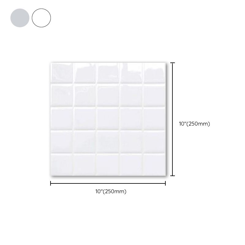 Stornfield | Waterproof Self-Adhesive White Mosaic Tiles for Kitchen Backsplash