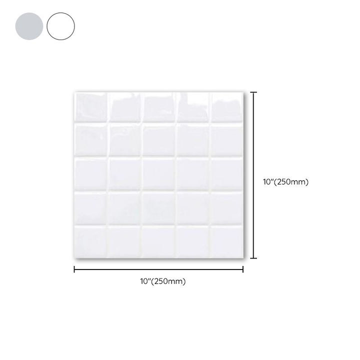 Stornfield | Waterproof Self-Adhesive White Mosaic Tiles for Kitchen Backsplash