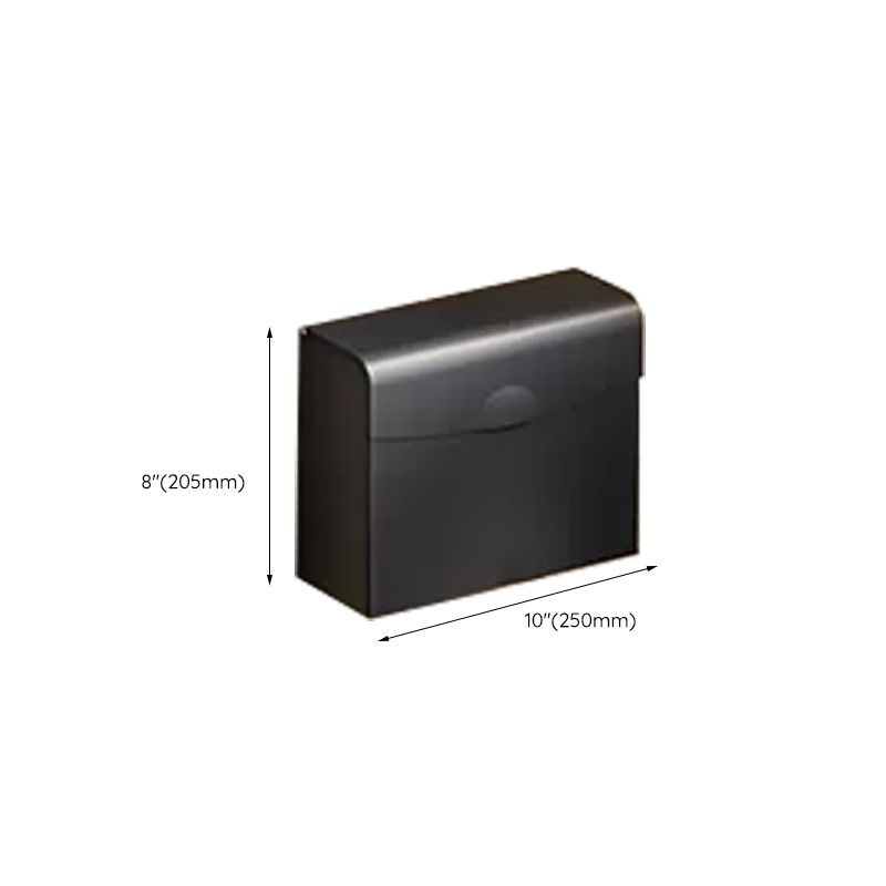 Stornfield | Contemporary bathroom accessory set with black finish and bath shelf/towel bar
