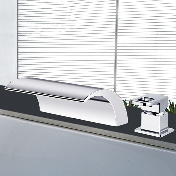 Stornfield | Modern Brass Roman Bathtub Faucet Waterfall Spout Bathtub Faucet
