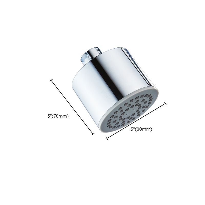 Stornfield | Round shower head made of stainless steel in silver wall-mounted shower head