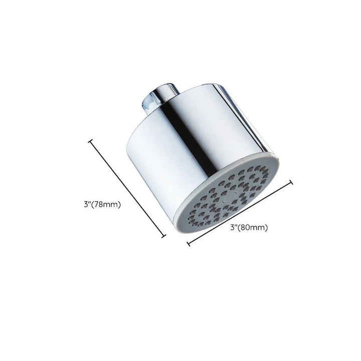 Stornfield | Round shower head made of stainless steel in silver wall-mounted shower head