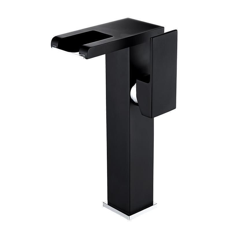 Stornfield | Modern Sink Faucet with Brass Lever Handles LED Waterfall Basin Mixer