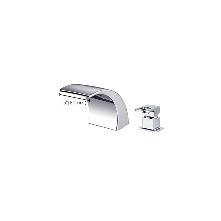 Stornfield | Modern Brass Roman Bathtub Faucet Waterfall Spout Bathtub Faucet