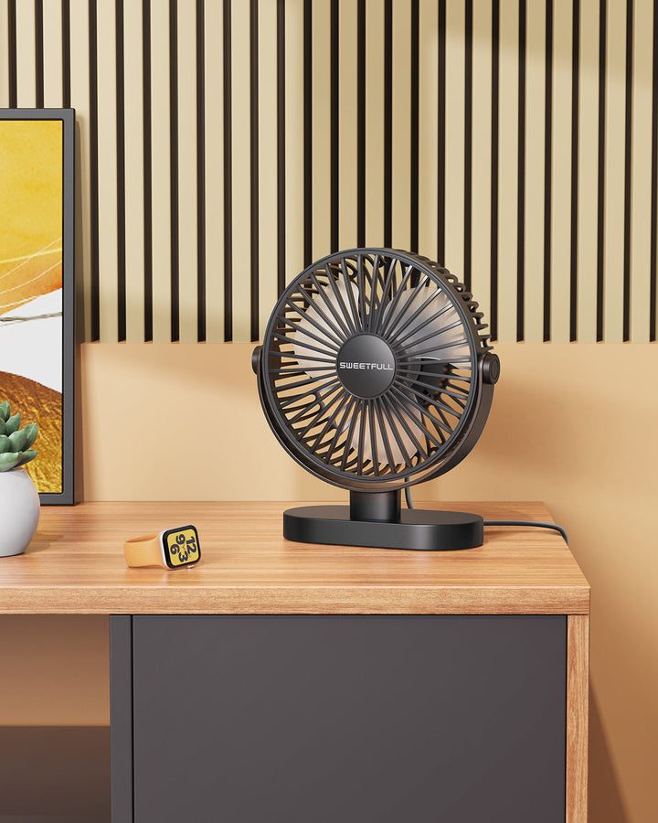 6.5 Inch USB Small Desk Fan for Home Office Car Outdoor Travel | Stornfield