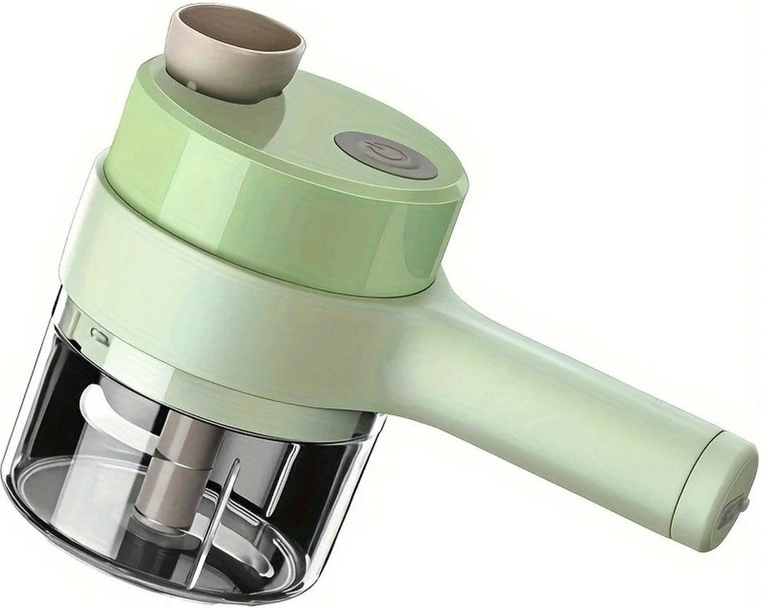 SnijGemak 4-in-1 Electric Vegetable Slicer – Rechargeable & With Collection Bin | Stornfield