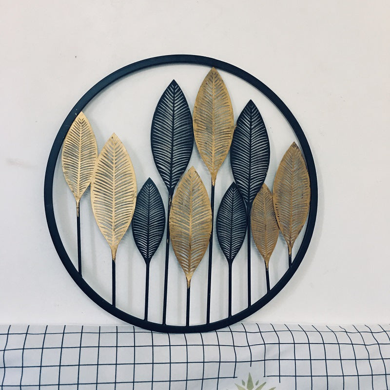 Decorative Gold Leaf Wall Art Sculpture Stornfield