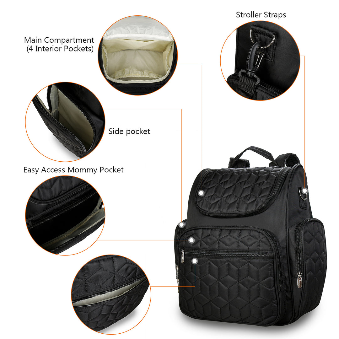 Backpack with Versatile Compartments and Insulating Function Stornfield