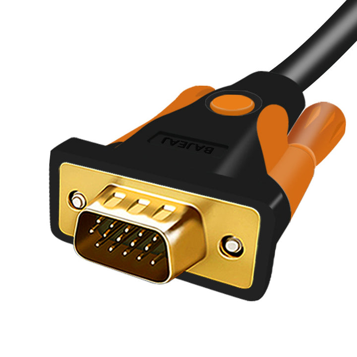 High-performance VGA cable with gold-plated connectors for optimized signal transmission Stornfield