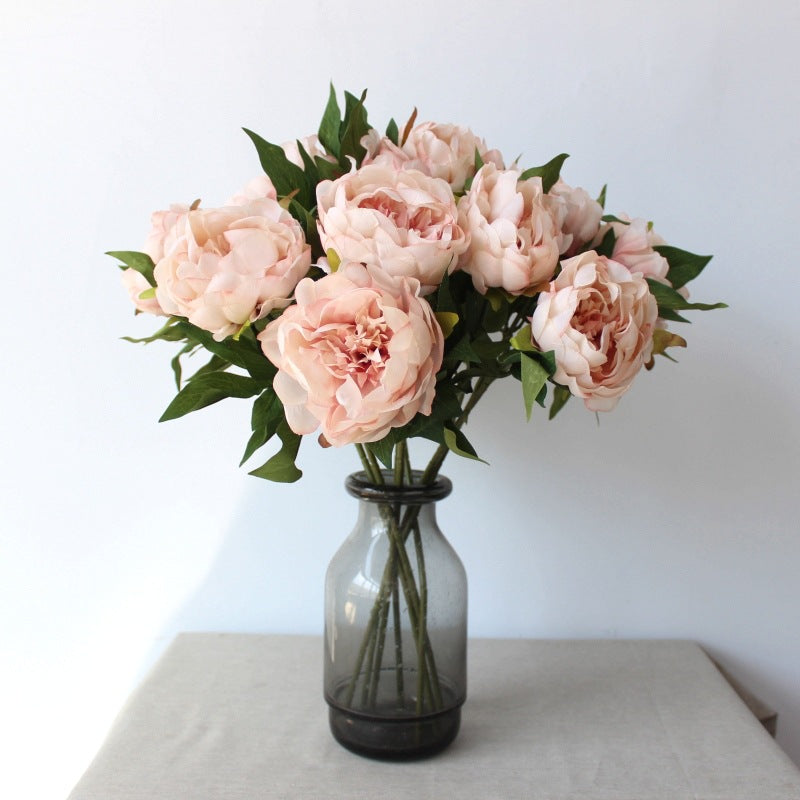 Lifelike Peony Floral Stem