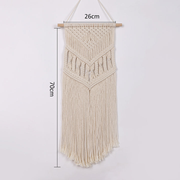 Macrame Wall Hanging with Artistic Patterns Stornfield
