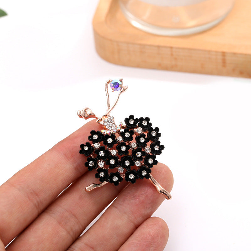 Ballet-Inspired Flower Brooch Stornfield