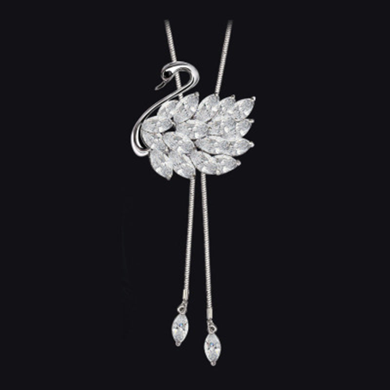 Elegant Swan-Inspired Pendant Necklace Stornfield