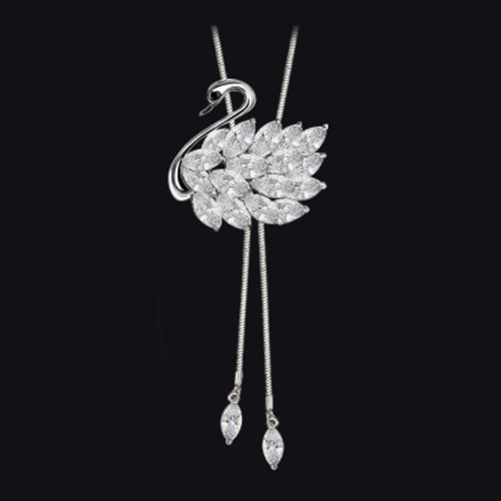 Elegant Swan-Inspired Pendant Necklace Stornfield