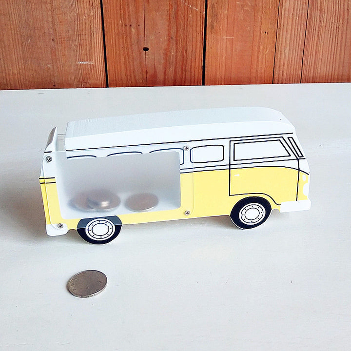 Vintage Bus-Shape Piggy Bank