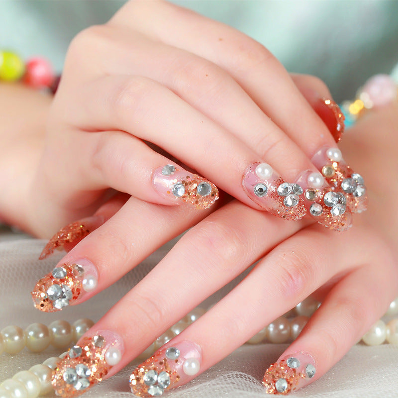 Artificial nails with delicate floral decorations Stornfield