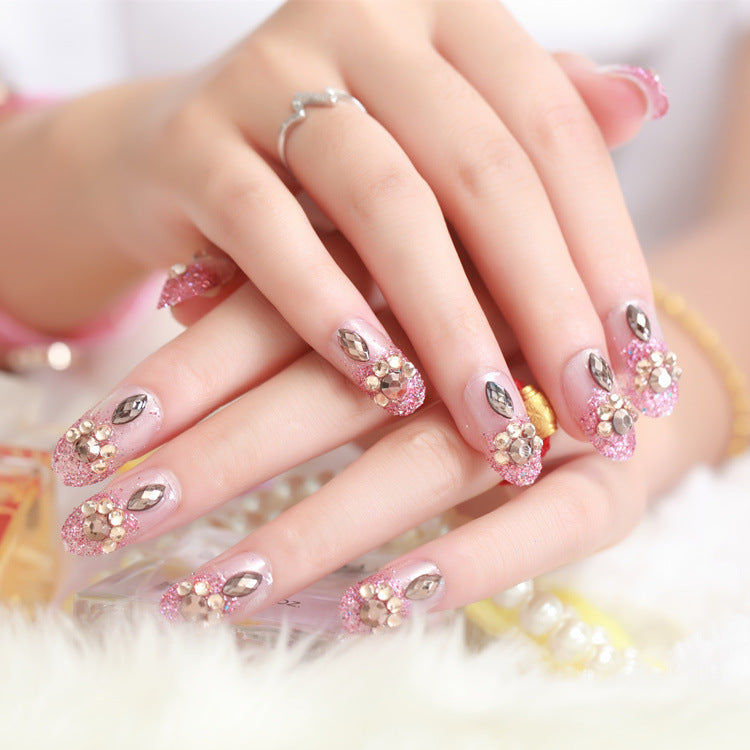 Artificial nails with delicate floral decorations Stornfield