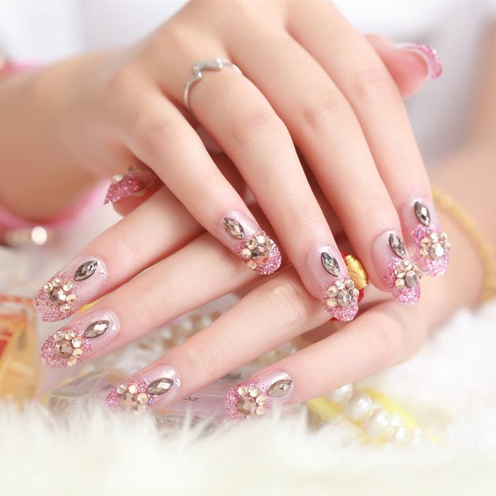 Artificial nails with delicate floral decorations Stornfield