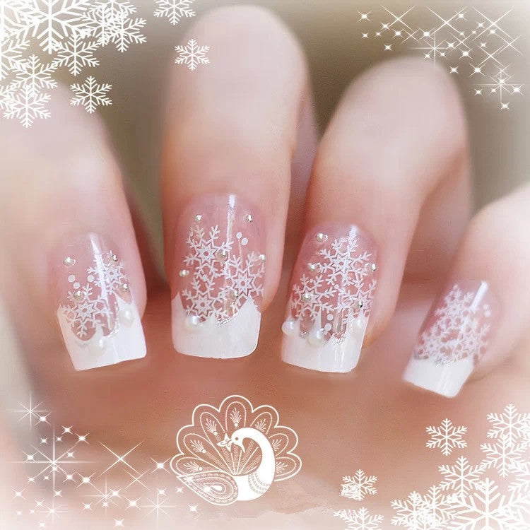 Artificial nails with delicate floral decorations Stornfield